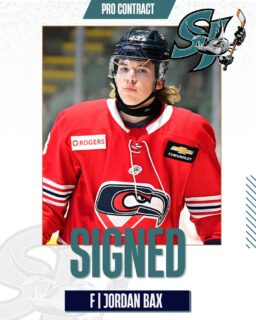 Congratulations, Jordan! π
Former Cowichan Capitals forward Jordan Bax has signed an American Hockey League contract with the San Jose Barracuda, the primary affiliate of the NHL's San Jose Sharks.
Bax suited up for the Capitals during the 2024-25 season, recording 41 points (15 goals, 26 assists) in 54 games.
Congratulations, Jordan, and best of luck as you begin your professional career!