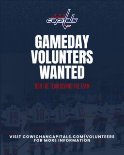 πππ π πππ¬ π©π’ππ¨π‘π§πππ₯π¦ πͺππ‘π§ππ!
Want to be part of Capitals game nights this season?
Weβre looking for enthusiastic volunteers to join our Game Day Team and help make every night at the Cowichan Community Centre a great experience for our fans.
Opportunities include game operations, ushers, ticketing and more!
No experience necessary β just bring a positive attitude and a willingness to help.
π© Interested? Contact us or visit cowichancapitals.com/volunteers
Join the team behind the team!
