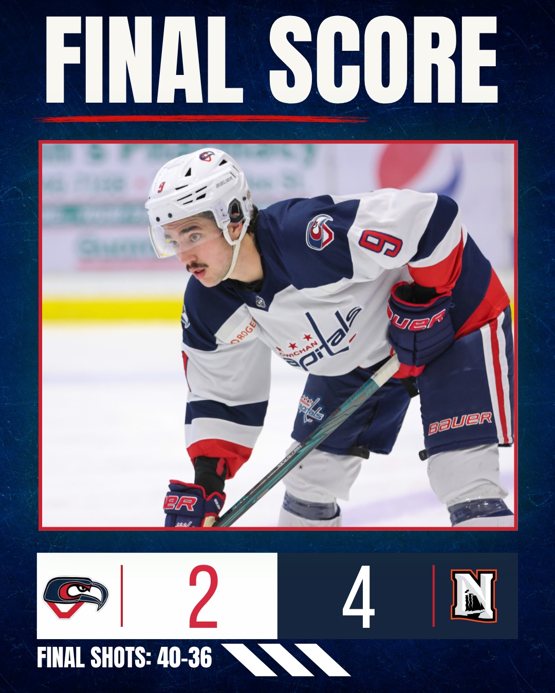 FINAL | Cowichan 2, Nanaimo 4

The Capitals battle until the end, but the Clippers come away with the 4-2 win tonight at the CCC.

Thank you to everyone who joined us for Opening Weekend and brought the energy all weekend long.

The Caps now hit the road for six straight, beginning Wednesday night in Chilliwack.

📸 @sophiesphotographys