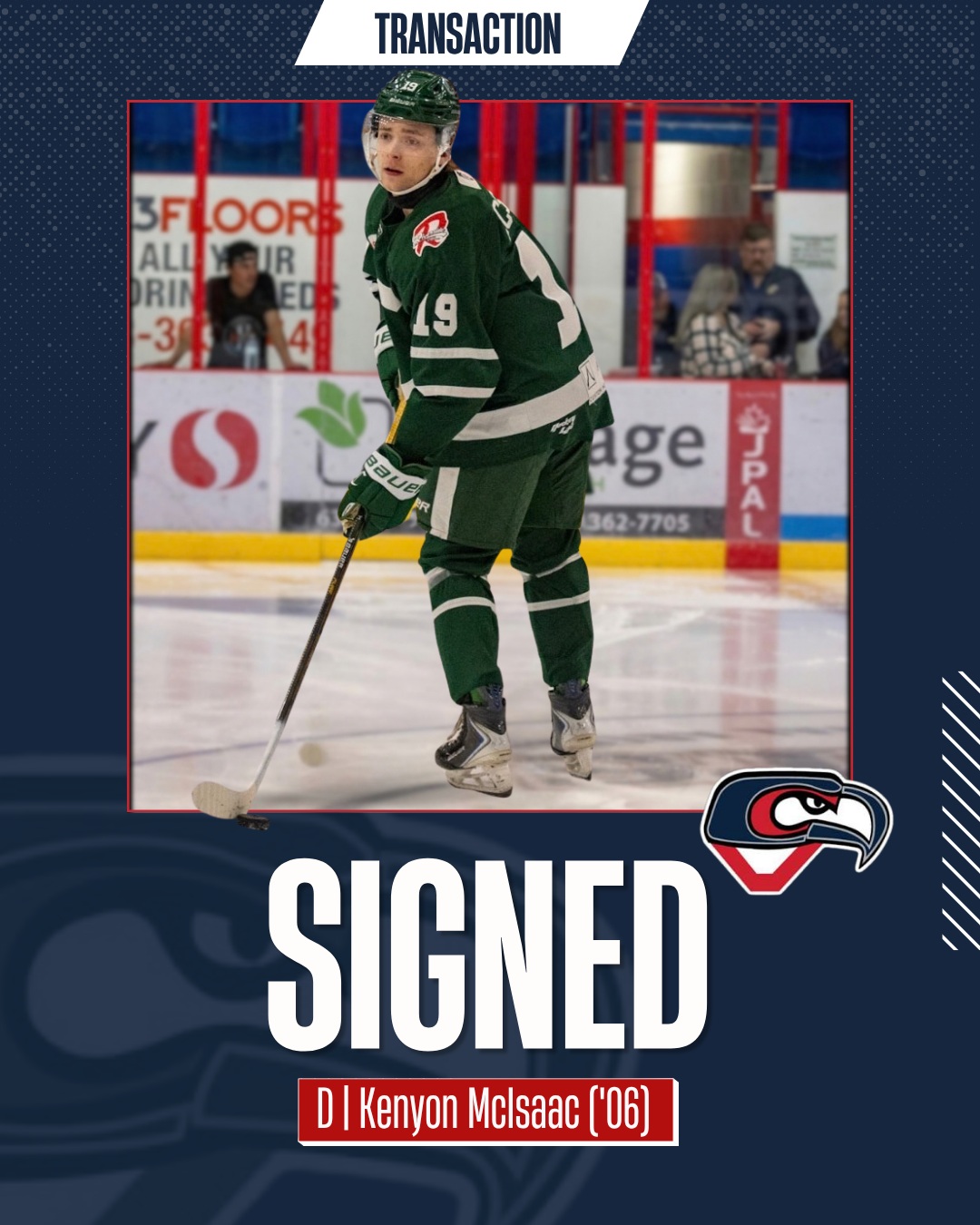 π¦πππ‘ππ | πππ‘π¬π’π‘ π πππ¦πππ
The Cowichan Capitals are excited to announce they've signed 2006-born defenceman Kenyon McIsaac!
Welcome to Cowichan, Kenyon!
π° Read more at cowichancapitals.com