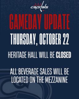 GAME DAY NOTICE
Fans attending tonight’s game against the Prince George Spruce Kings are advised that The Heritage Hall will be closed due to a private booking.
All beverage sales will be relocated to the mezzanine for tonight’s game.
We appreciate your understanding and look forward to seeing everyone at the rink as the Capitals take on the Spruce Kings!
Go Caps Go!