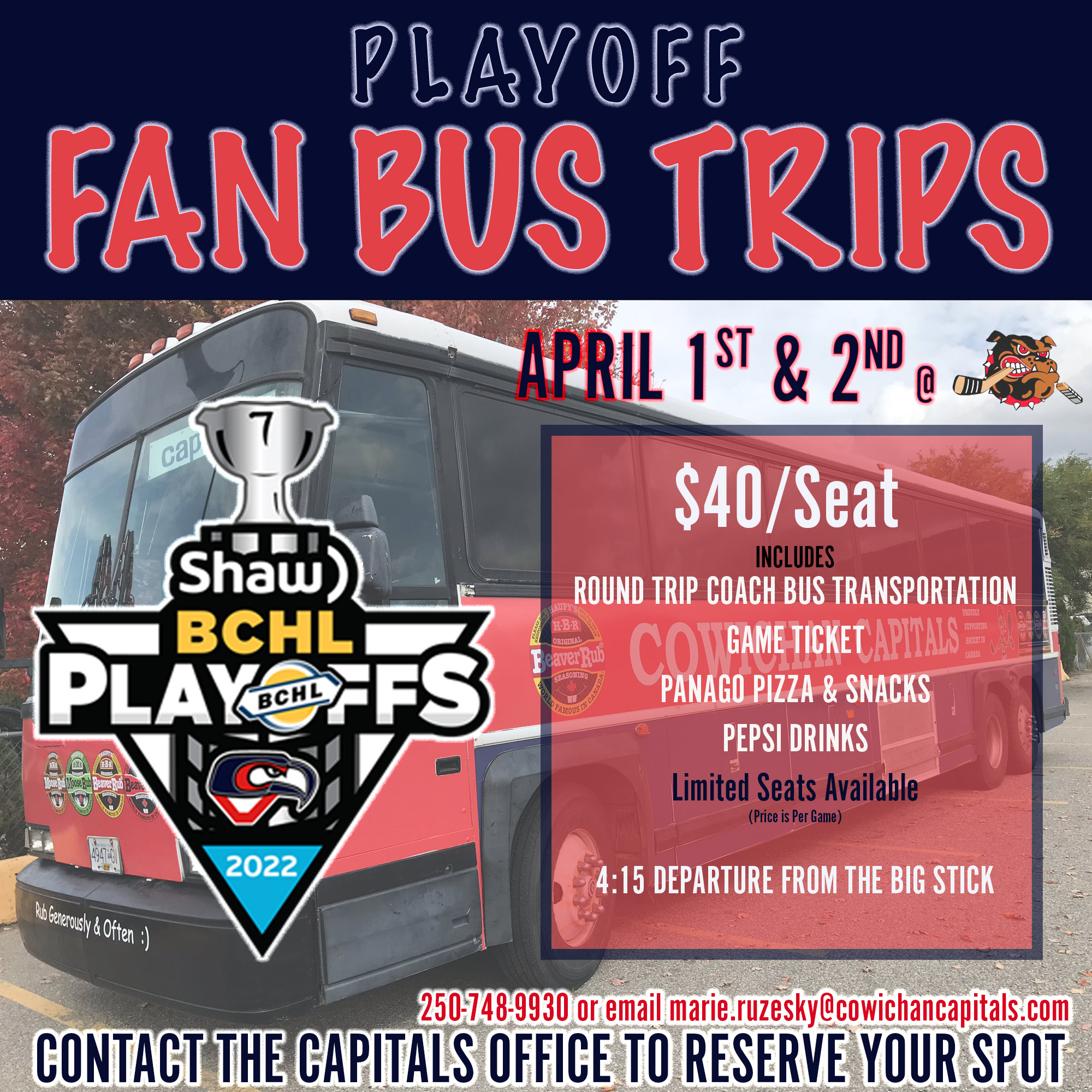 Capitals Fan Bus Cowichan Capitals